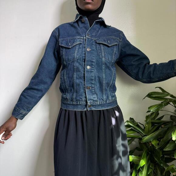 Vintage navy denim jacket size 36 - Picture 4 of 7